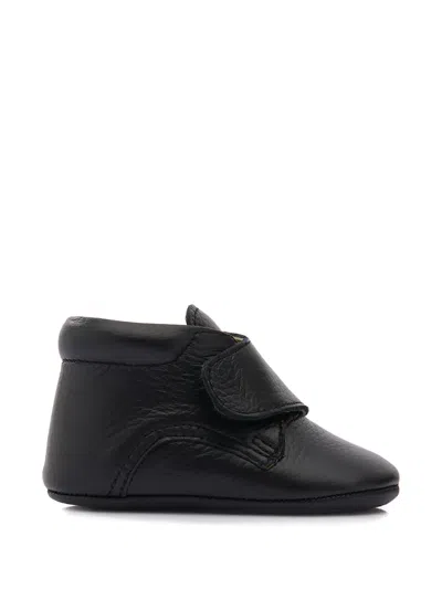 Andblue Touch-strap Ankle Boots In Black
