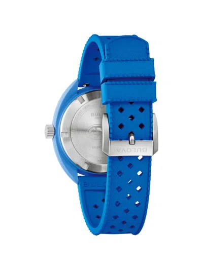 Bulova Unisex Adult Blue Strap Watch 98b445