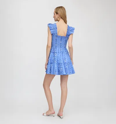 Hill House Home The Charlotte Nap Dress Arcadia Border In Blue