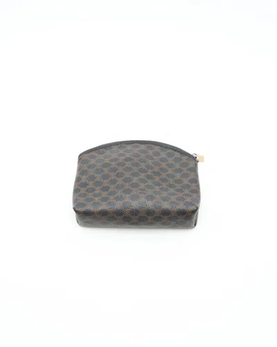 Celine Céline Macadam Pouch In Gray