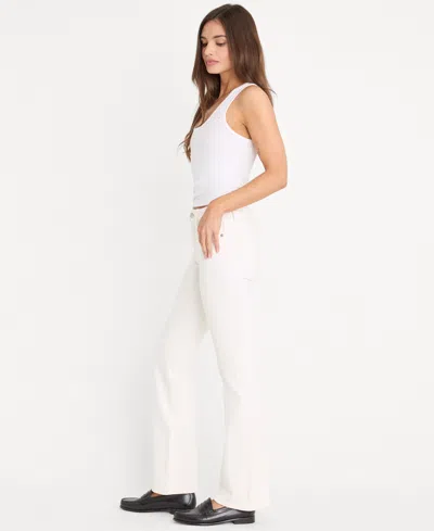 Good American Womens White001 Vintage Straight-leg Ankle Denim Jeans