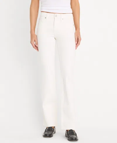 Good American Womens White001 Vintage Straight-leg Ankle Denim Jeans