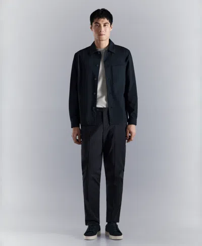 Mango Men's Non-iron Pocket Overshirt In Multi