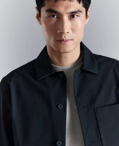 Mango Men's Non-iron Pocket Overshirt In Multi