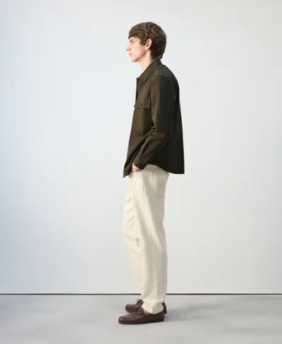 Mango Cotton Overshirt In Multi
