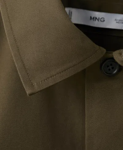 Mango Cotton Overshirt In Multi