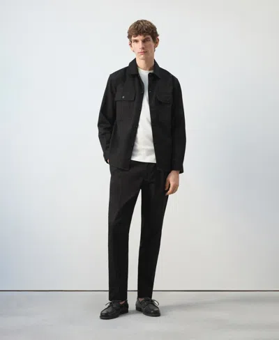 Mango Cotton Overshirt In Multi