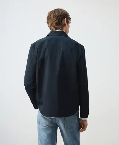 Mango Cotton Overshirt In Multi