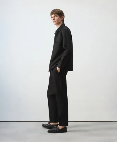 Mango Cotton Overshirt In Multi
