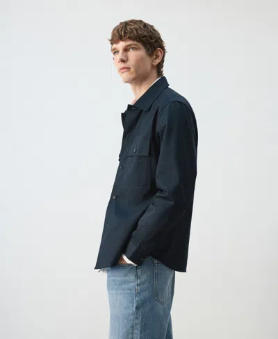 Mango Cotton Overshirt In Multi