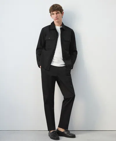 Mango Cotton Overshirt In Multi