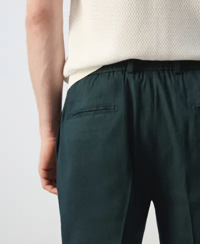 Mango Men's Drawstring Slim-fit Pants In Gray