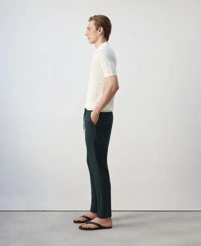 Mango Men's Drawstring Slim-fit Pants In Gray
