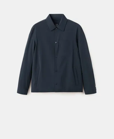 Mango Water Repellent Jacket In Blue