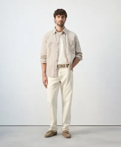 Mango Men's Pockets Overshirt In Brown