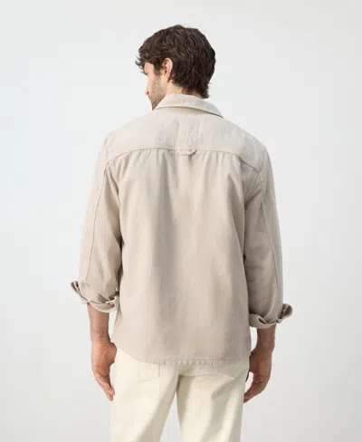 Mango Men's Pockets Overshirt In Brown