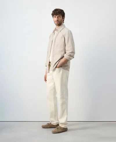 Mango Men's Pockets Overshirt In Brown