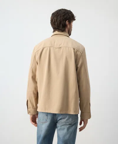 Mango Men's Pockets Overshirt In Brown