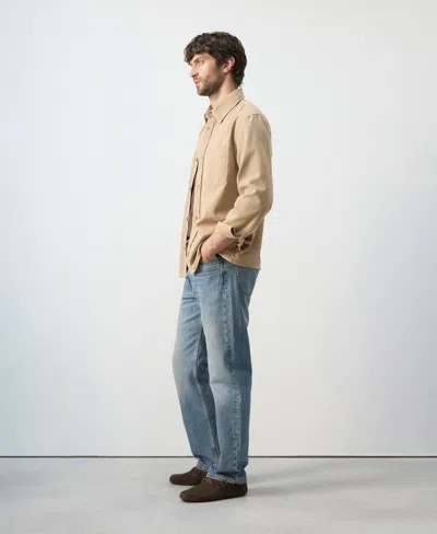 Mango Men's Pockets Overshirt In Brown