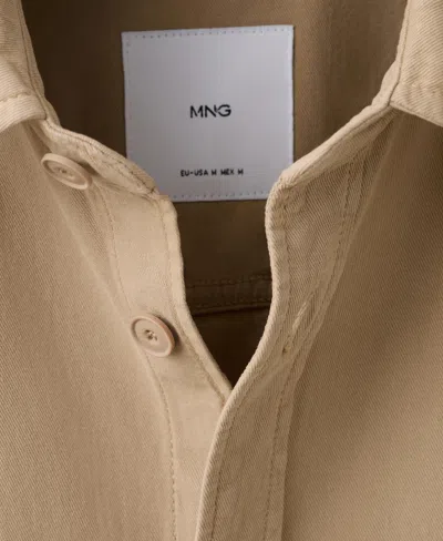 Mango Men's Pockets Overshirt In Brown