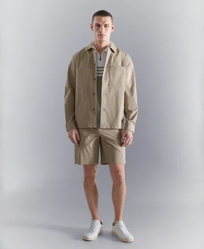 Mango Men's Non-iron Pocket Overshirt In Multi
