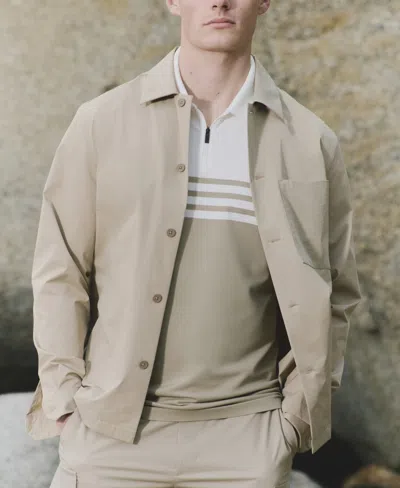 Mango Men's Non-iron Pocket Overshirt In Multi