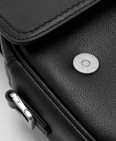 Mango Men's Leather Strap Bag In Black