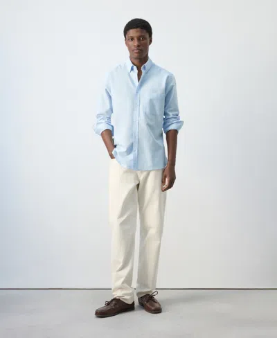 Mango Men's Regular-fit Oxford Shirt In Multi