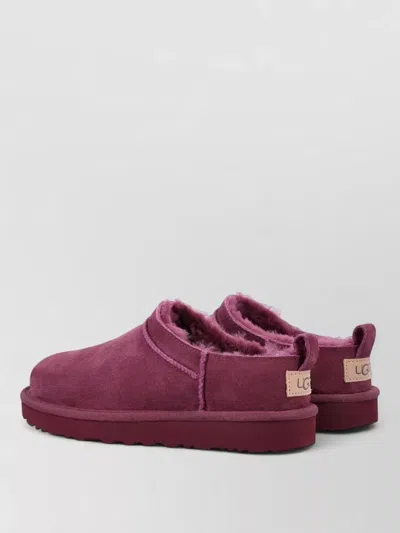 Ugg Micro Suede Short Boot Slippers Round Toe In Multi