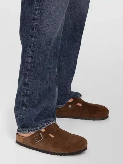 Birkenstock Suede Cork Platform Sandals Double Strap In Multi
