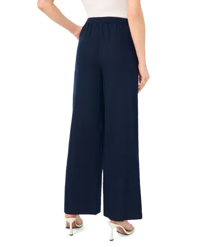 Cece Drawstring Whipstitched Pants In Blue