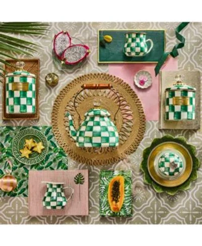 Mackenzie-childs Mackenzie Childs Emerald Check Dinnerware Serveware Collection In Multi