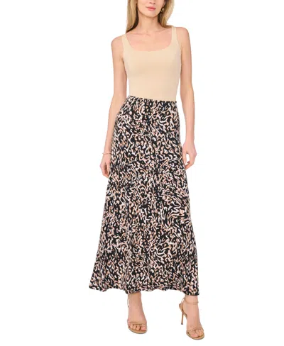 Vince Camuto Pull On Maxi Skirt In Multi