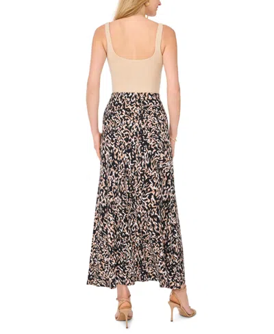 Vince Camuto Pull On Maxi Skirt In Multi