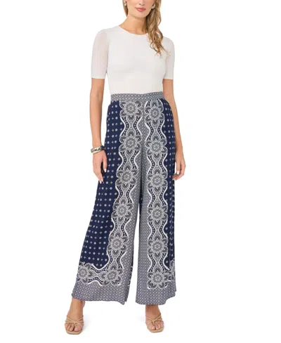 Vince Camuto Wide Leg Pull On Pants In Brown