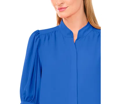 Cece Women's 3/4-sleeve Collared Button Down Top In Multi
