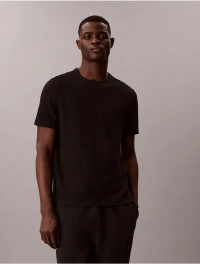 Calvin Klein Pima Cotton T-shirt In Black