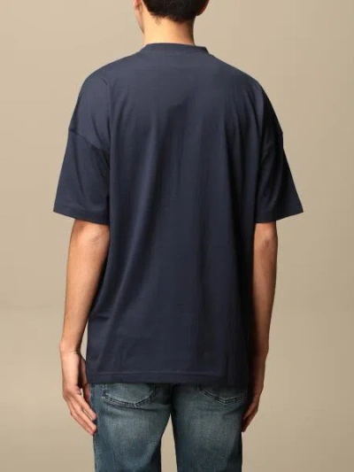 Ea7 Logo Printed T-shirt In Black
