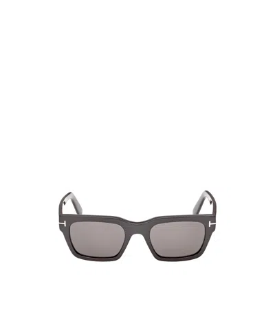Tom Ford Eyewear Square Frame Sunglasses In Gray
