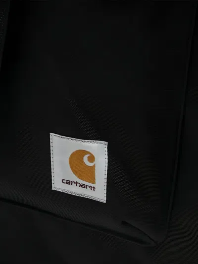 Carhartt Philis Logo-patch Backpack In Black