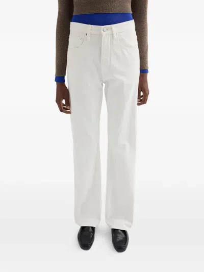 Jil Sander Flared Jeans In White