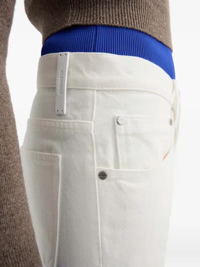 Jil Sander Flared Jeans In White