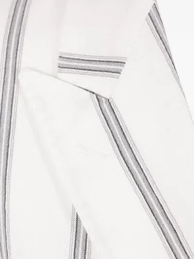 Tagliatore Stripe-pattern Double-breasted Jacket In Multi