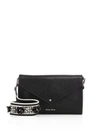 MIU MIU Crystal-Strap Madras Leather Shoulder Bag