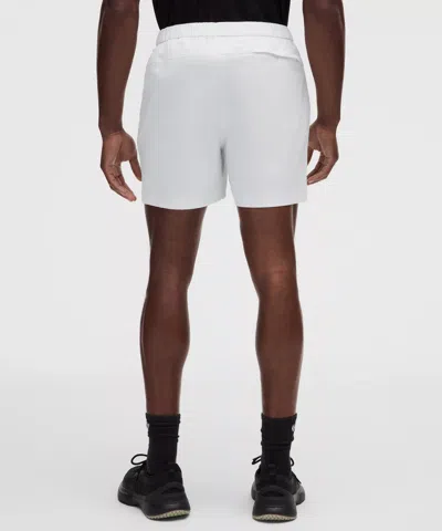 Lululemon Abc Wovenair Pull-on Short 5" In White