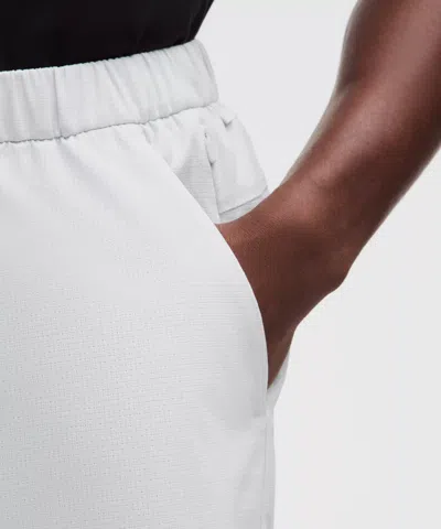 Lululemon Abc Wovenair Pull-on Short 5" In White