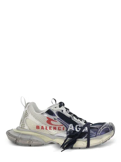 Balenciaga 3xl Split Logo Nylon And Mesh Sneakers In Multi