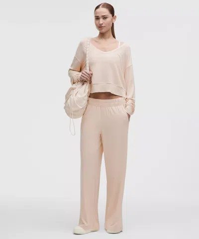 Lululemon Becalm Scoop-neck Pullover In Neutral