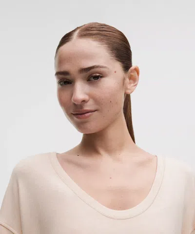 Lululemon Becalm Scoop-neck Pullover In Neutral