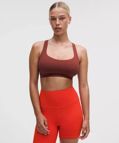 Lululemon Womens Cherry Ember Align High-rise Gym Shorts In Red